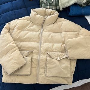 Tan Puffer Jacket